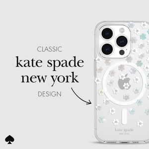 Kate Spade New York IPhone 15 Case holographic flower glitter design 🎀🌸